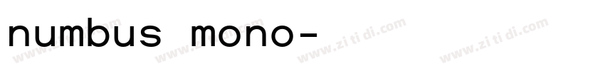 numbus mono字体转换